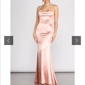 Formal satin dress